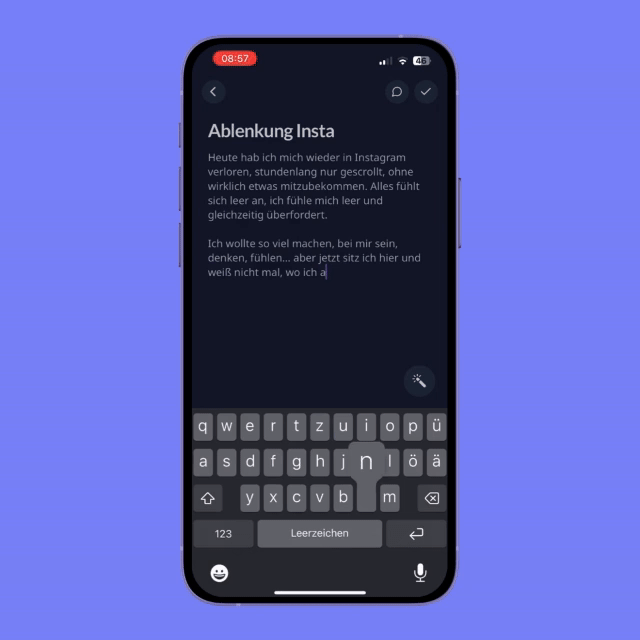 Dreavie smartphone dream action points